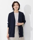 J.PRESS LADIES S 【洗える】 Co/Peライト Vネック ロング カーディガン