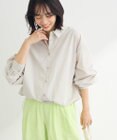 Green Parks イージーケア裾ドロストシャツ