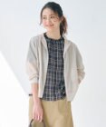 J.PRESS LADIES 【WEB限定カラーあり・洗える】SHEER LIGHT KNIT ラメ パーカー