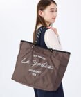 LeSportsac LARGE 2 WAY TOTE/2ウェイチョコレート/ブラックシャイン
