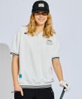 PW CIRCULUS 【WOMEN】ワッフルハーフジップポロ ゴルフウェア レディース