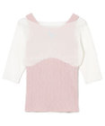 Chacott カップ付きレイヤードニットトップ