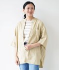 WHITE MAILS COTTON PAPER  POPLIN BAND COLLAR DOLMAN SLEEVE SHIRT　コットンポプリン 半袖シャツ