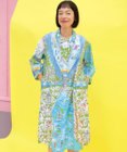 tsumori chisato SLEEP ツモリチサト ワンピース 綿100%(本体) サテン 8分袖 長袖 ロング丈 レディース UNX207/ワコール