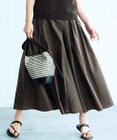 23区 S 【洗える】ナイロンコットンポプリン タック スカート