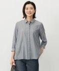 J.PRESS LADIES L 【洗える】ウォッシャブルキュプラツイル シャツ