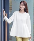 Tiaclasse 【洗える】ソフトペプラムブラウス