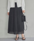 ICB L 【洗える】シアープリーツオーガン スカート