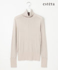 23区 L 【エステータ】シルクリブ タートルニット
