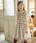 組曲 KIDS 【110-140cm】ノエルチェックチュール ワンピース