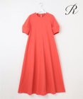 23区 【R(アール)】プレミアムコットンジャージー ランタンスリーブ ワンピース