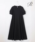23区 【R(アール)】プレミアムコットンジャージー ランタンスリーブ ワンピース