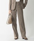 J.PRESS LADIES 【セットアップ対応】ウールストレッチツイード ストレート パンツ