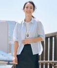 J.PRESS LADIES L 【洗える】BEZ 空羽ストライプ シャツ ブラウス