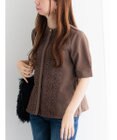 Te chichi 【WEB限定カラーあり】フロントレース5分袖ブラウス