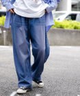 WEGO スケーターズ　タックワイドデニムパンツ