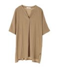 Green Parks ５分袖スキッパーカットチュニック