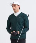23区GOLF 【MEN】エアリージャージストレッチプルオーバー フェイクレイヤード
