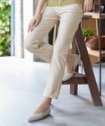 Tiaclasse 【シーズンレス・日本製・洗える】ローズファイン・スリムストレートパンツ