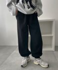 WEGO 【あったか/ウエストゴム】裏起毛スウェットジョガーパンツ