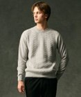 JOSEPH ABBOUD 【キングサイズ・洗える・暖か・軽量】カシミヤブレンド クルーネック ニット