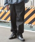 WEGO 【ユニセックス着用ITEM/ウエストゴム/SMLサイズ展開】デニムイージーストレートパンツ