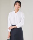 23区 【洗える】バックサテンアムンゼン ボウタイ付き ブラウス