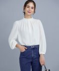 組曲 【WEB限定】ライトデシン フリル襟ブラウス