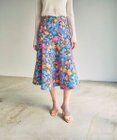 GRACE CONTINENTAL フラワージャガードフレアスカート