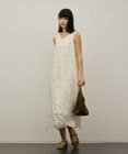 GRACE CONTINENTAL フラワーカットワークワンピース