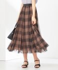 ANY SIS 【美人百花7月号掲載】2WAYチェックチュールリバーシブル スカート