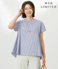 J.PRESS LADIES S 【WEB限定・洗える】ストライプジャージー フレア カットソー