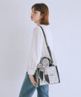 Maison de FLEUR スカーフ付きツイード2Wayトートバッグ