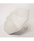 UNBILLION カシュネ cachenez / PUフラワーラメ刺繍トップレス2段折りたたみ傘