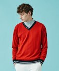 23区GOLF 【MEN】【手洗い可】裏地付き Vネックニット