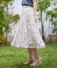ANY SIS S 【美人百花7月号掲載】ファジーカラーフラワー スカート