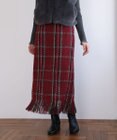 Green Parks ・ＳＵＧＡＲ　ＳＰＯＯＮ　チェックフリンジスカート
