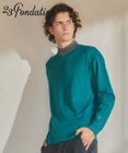 23区GOLF 【23Fondation/MEN】【吸水速乾・UVケア】バイカラー 長袖モックネックシャツ