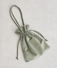 Green Parks ａｎｄｍｉｋｋａ．ラメベロアプリーツ巾着バッグ