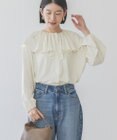 AMERICAN HOLIC サラックール衿フリルラグランブラウス