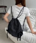 WEGO ドロストリボンギャザーナップサック