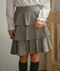 組曲 KIDS 【150-160cm】ティアードチェック スカート