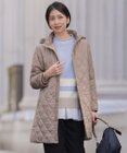 J.PRESS LADIES L 【WEB限定カラーあり・2way】コンパクトタフタキルティング  フーデッド コート