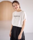 ANY L 【洗濯機可/UVケア/接触冷感】フレンチスリーブロゴ・カラーTシャツ