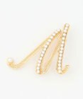 ANY パールイニシャルブローチ