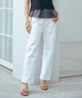 J.PRESS LADIES 【洗える】BASIC STRETCH DENIM ボーイフィット パンツ