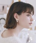 Maison de FLEUR ビジューリボンイヤリング