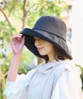 MOONBAT 【一級遮光/UVカット】UVラフィネハット（つば広タイプ） 速乾/接触冷感/手洗いOK/サイズ調整可能/抗菌防臭加工