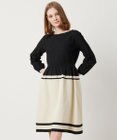 TOCCA 【洗える！】BI COLOR PONPON KNIT ニットドレス