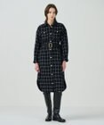 GRACE CONTINENTAL ウールチェックシャツワンピース